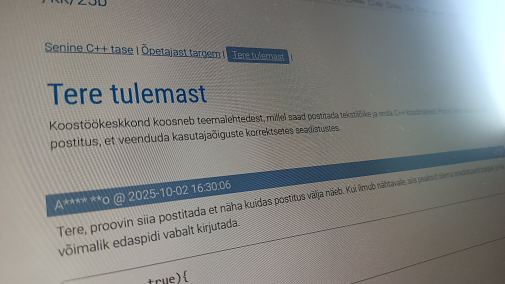 Tere tulemast koodikeskkonda