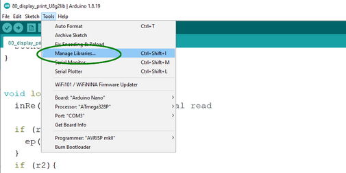 Info kuvamine 0.96'' OLED ekraanil