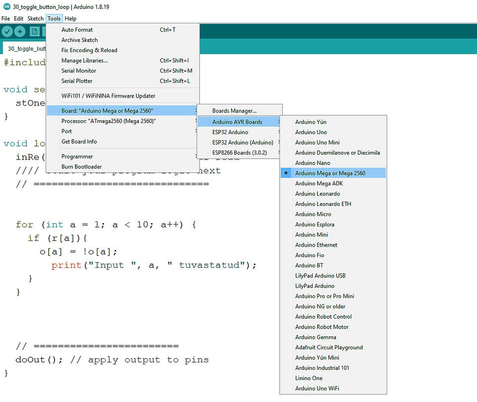 Controllino juhtkonsool, nanoTronicu teegiga